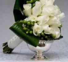 Svadbeni buket bijelih ruža
