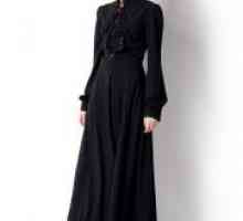 Crna haljina s dugim rukavima