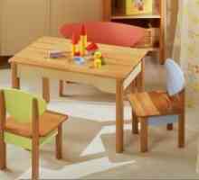 Dječji stol i stolica od 1 godine