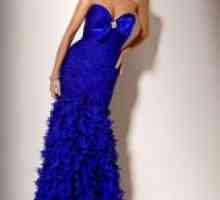 Duga plava haljina