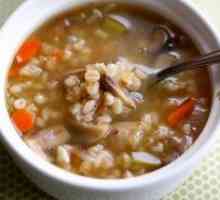 Gljiva juha s ječmeni