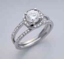 Dijamantni prsten od bijelog zlata