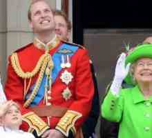 Kraljica Elizabeta II i njegova obitelj posjetili paradu prebacivanje trupa boju
