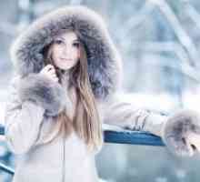 Koža zimske jakne za žene