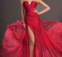 Crvena večernja haljina