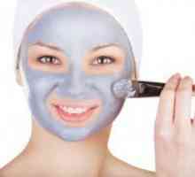 Maska ​​za lice od plave gline