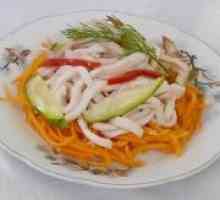Lignje salata i mrkva
