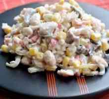Salata kukuruza i gljivama