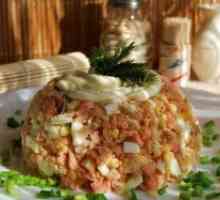 Salata s ružičastim lososa