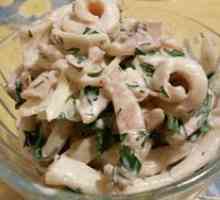 Lignje salata - jednostavni recepti