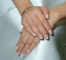 Vjenčanje manikura kratke nokte