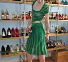 Cipele na zelenoj haljini