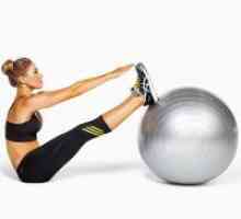 Vježba na fitball trbuh mršavljenje