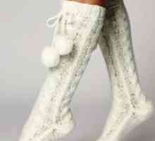 Pletene bijele čarape