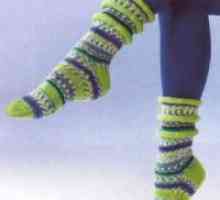 Pletene čarape sa prugama