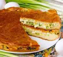 Zgusnut kolač s jajima i zelenom luk