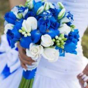 Bijela i plava vjenčanje