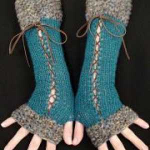 Duge pletene rukavice bez prstiju