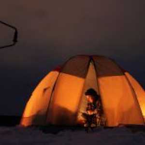 Dvostruka šator sloj za zimski ribolov