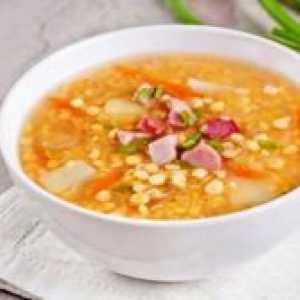 Kako kuhati juha od graška sa suhim mesom?