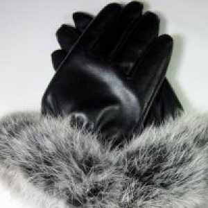 Kožne rukavice s krznom