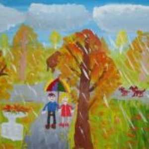 Jesen Pejzaž - Dječji crtež