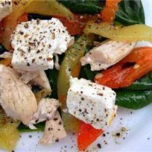 Salata od paprike i piletine