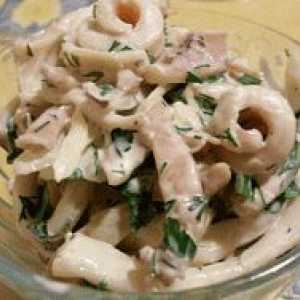 Lignje salata - jednostavni recepti