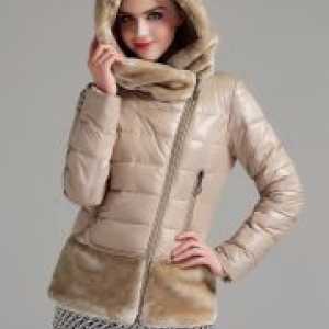 Ženska zimska jakna sa kapuljačom na sintepon